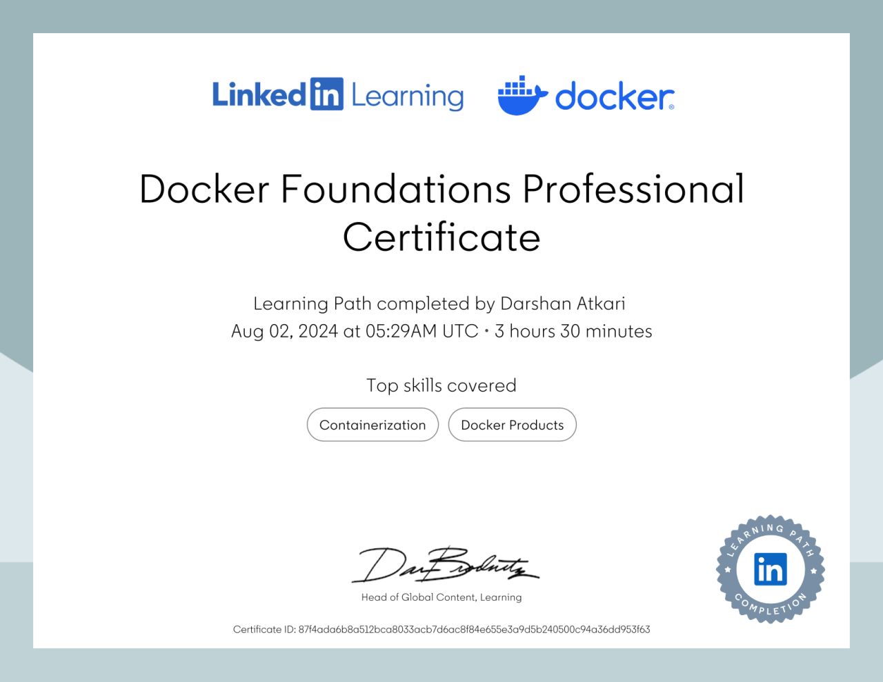 Docker Foundations Professional Certificate